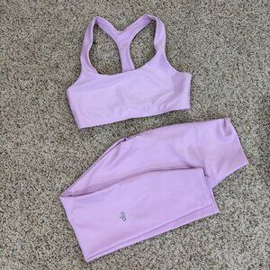 Alo Pink Workout Set